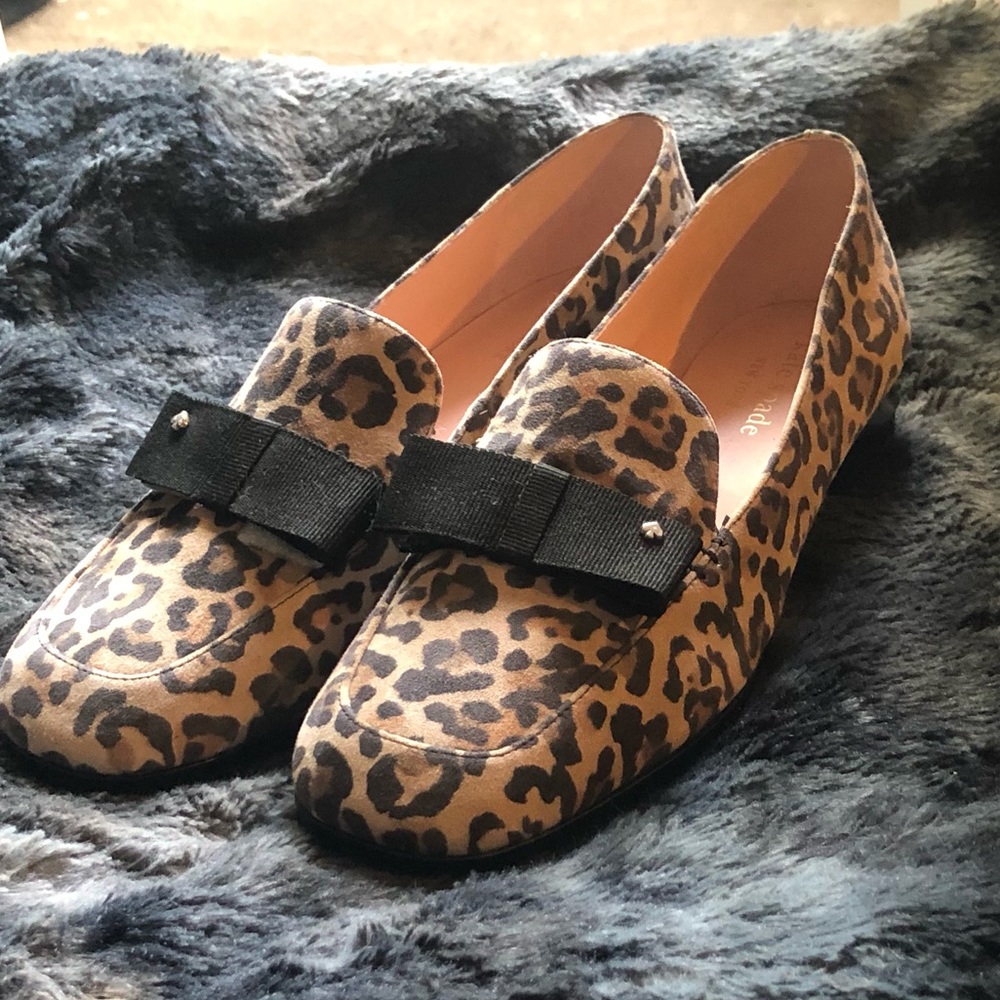 Kate spade leopard womens loafers in 7.5